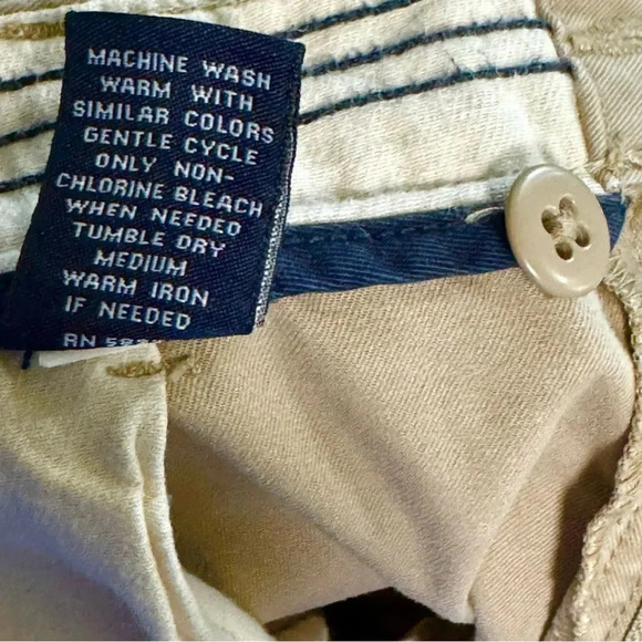 DANIEL CREMIEUX Cassis Flat Front Khaki Chino Pants Tan Beige Size 38 x 32 - Picture 5 of 6